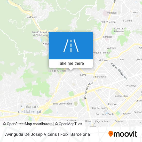 Avinguda De Josep Vicens I Foix map