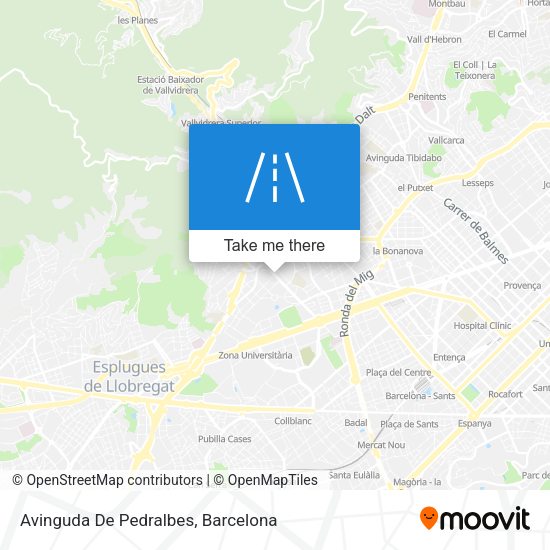 Avinguda De Pedralbes map