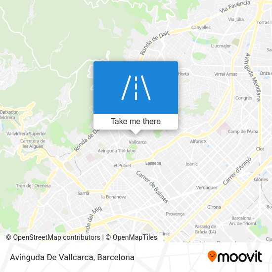 Avinguda De Vallcarca map
