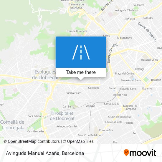 Avinguda Manuel Azaña map