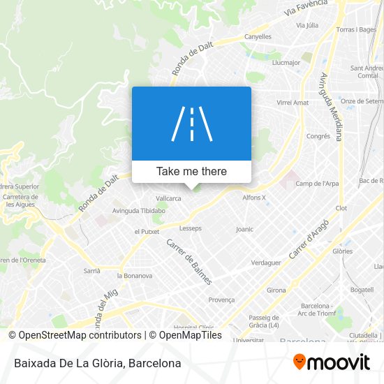 Baixada De La Glòria map