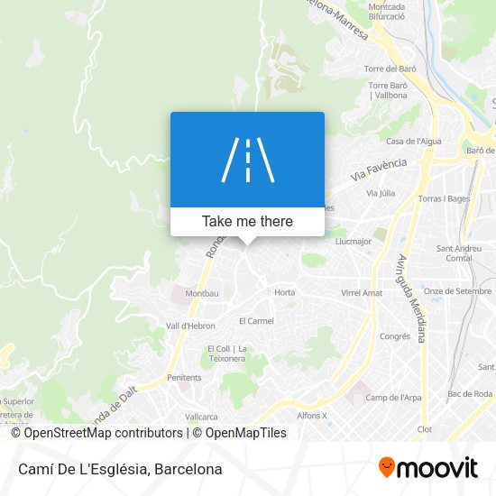 Camí De L'Església map