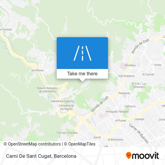 Camí De Sant Cugat map
