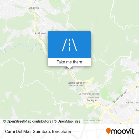 Camí Del Mas Guimbau map