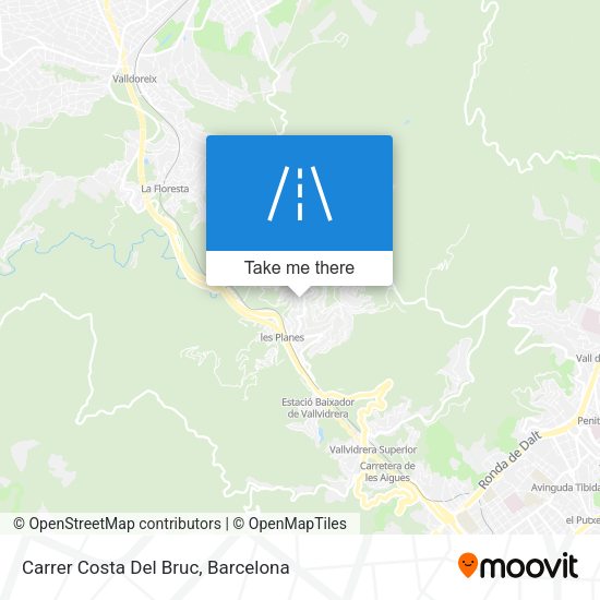 Carrer Costa Del Bruc map