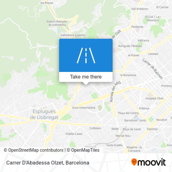 Carrer D'Abadessa Olzet map