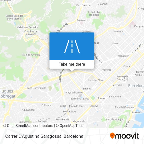 Carrer D'Agustina Saragossa map