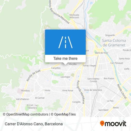 Carrer D'Alonso Cano map