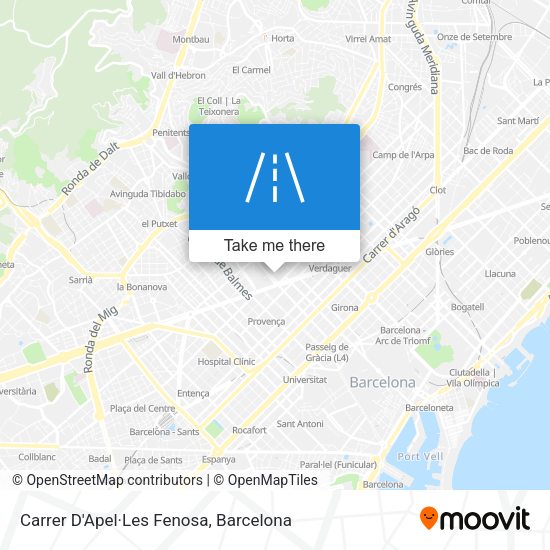 Carrer D'Apel·Les Fenosa map