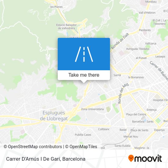 Carrer D'Arnús I De Garí map