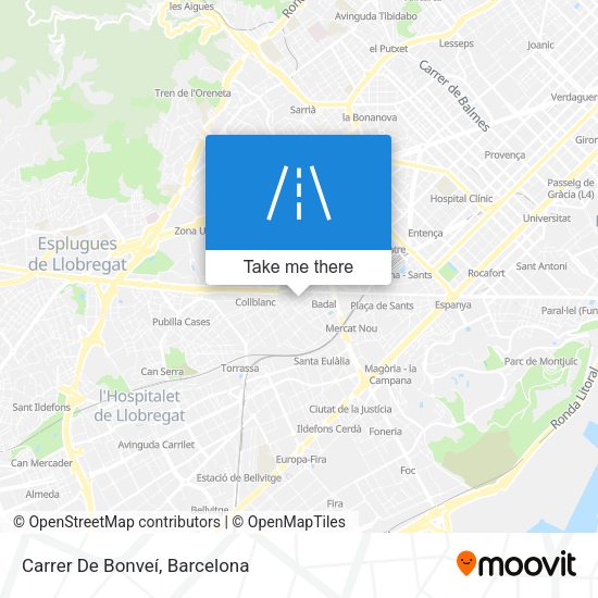 Carrer De Bonveí map