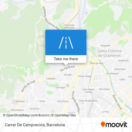 mapa Carrer De Campreciós