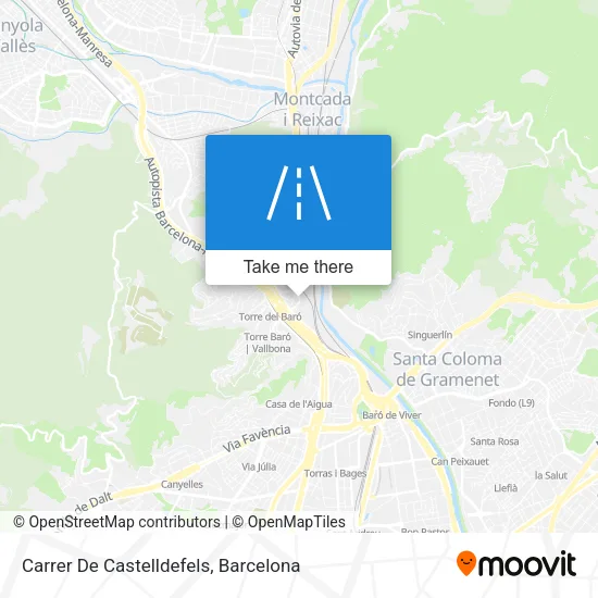 Carrer De Castelldefels map