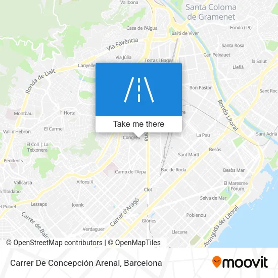 Carrer De Concepción Arenal map