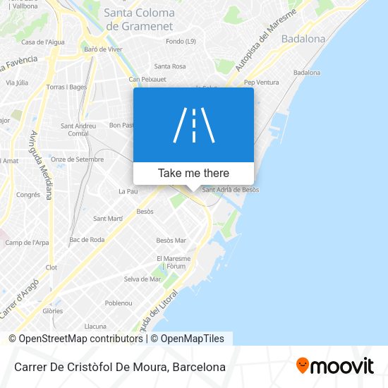 Carrer De Cristòfol De Moura map