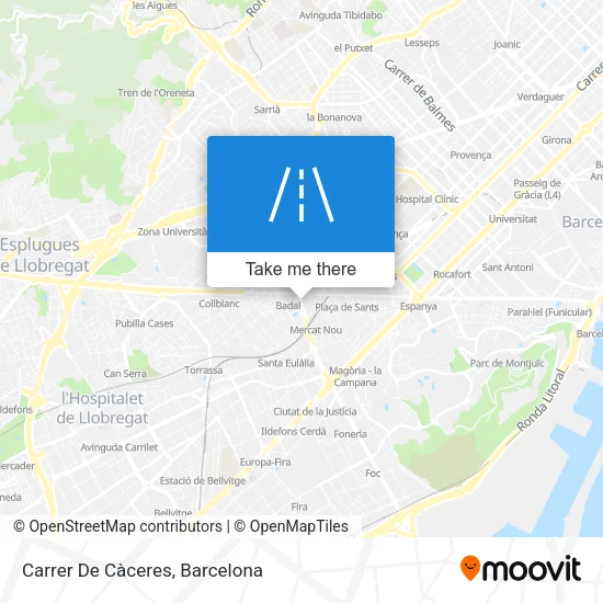 mapa Carrer De Càceres