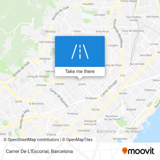 Carrer De L'Escorial map