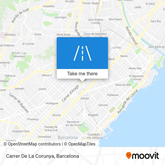 Carrer De La Corunya map