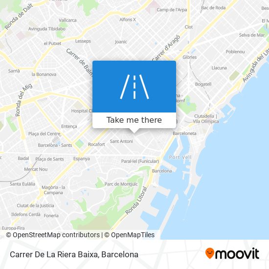 mapa Carrer De La Riera Baixa