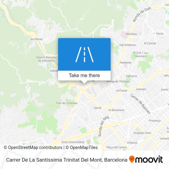 Carrer De La Santíssima Trinitat Del Mont map