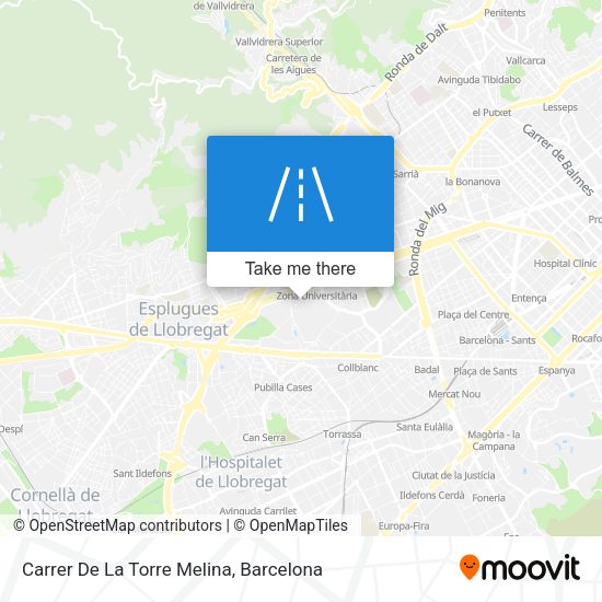 Carrer De La Torre Melina map