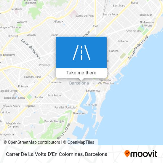 Carrer De La Volta D'En Colomines map