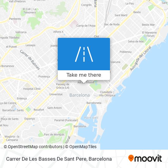 Carrer De Les Basses De Sant Pere map