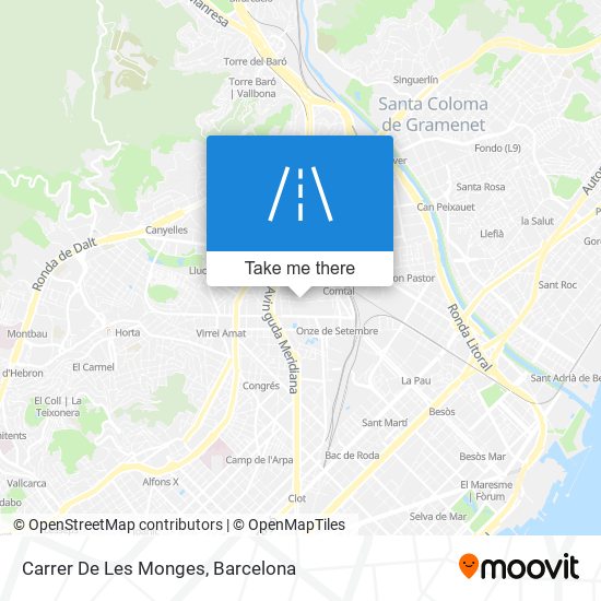 Carrer De Les Monges map