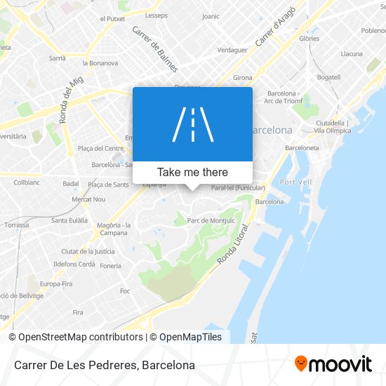 mapa Carrer De Les Pedreres