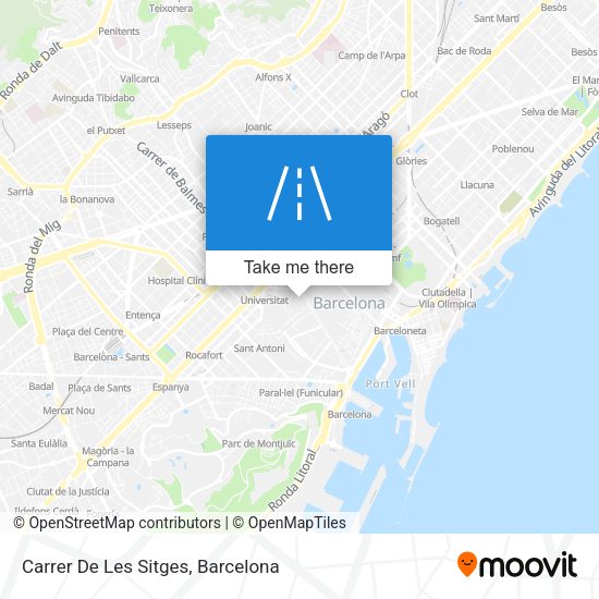 Carrer De Les Sitges map