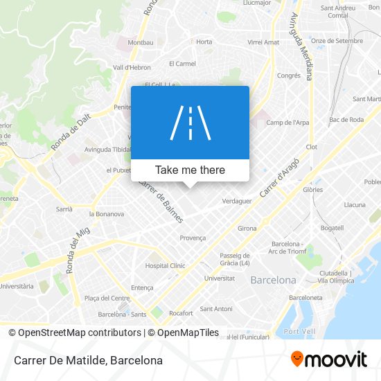 mapa Carrer De Matilde