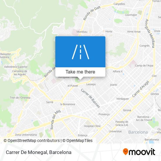 mapa Carrer De Monegal