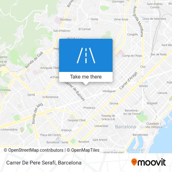 Carrer De Pere Serafí map