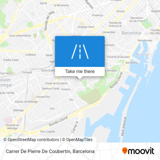 Carrer De Pierre De Coubertin map