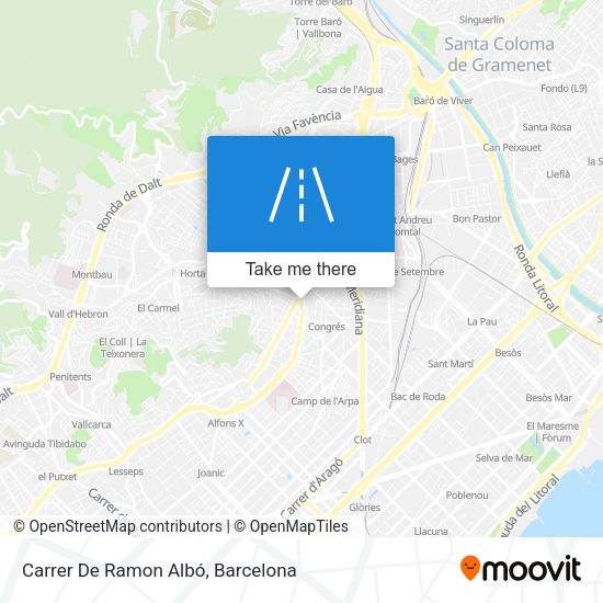 Carrer De Ramon Albó map