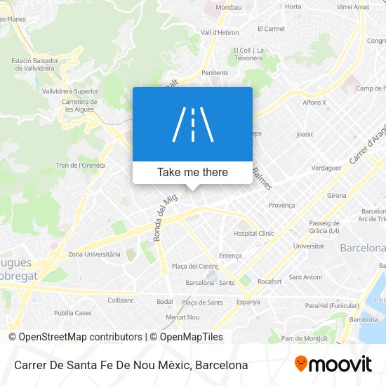 Carrer De Santa Fe De Nou Mèxic map