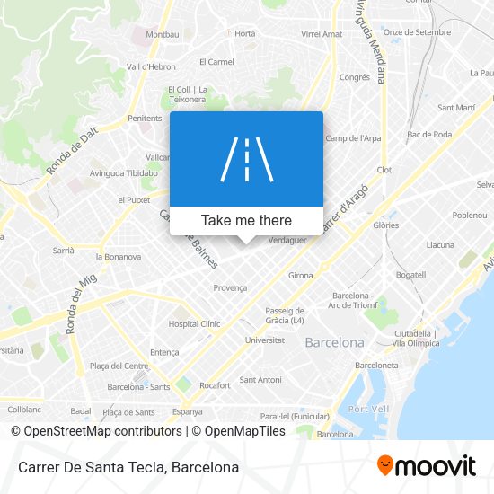 Carrer De Santa Tecla map
