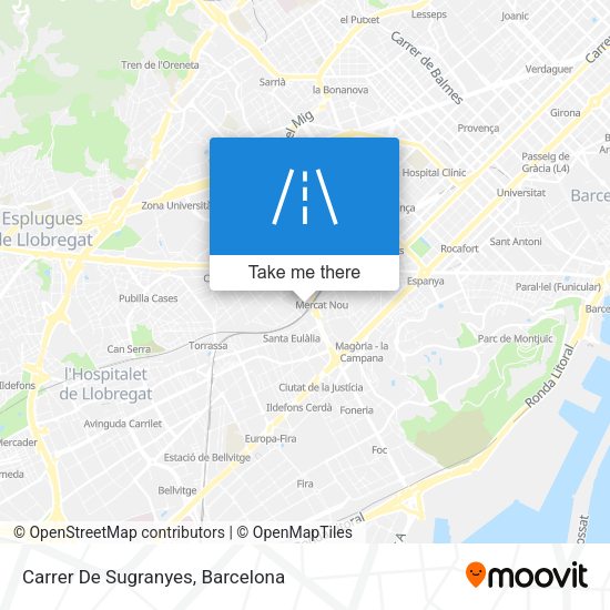 Carrer De Sugranyes map