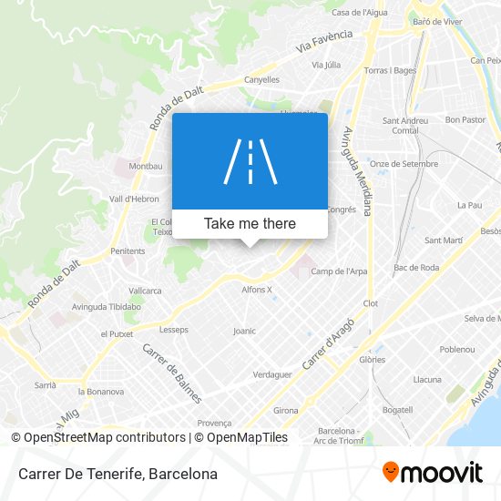 mapa Carrer De Tenerife