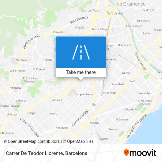 Carrer De Teodor Llorente map