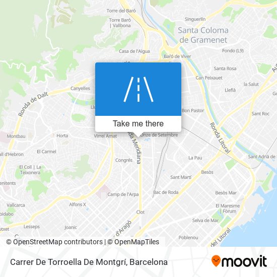 mapa Carrer De Torroella De Montgrí