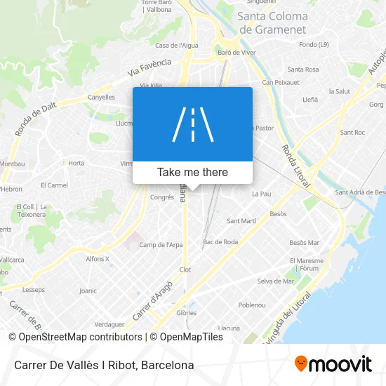 Carrer De Vallès I Ribot map