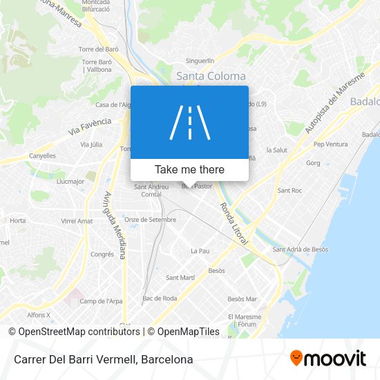 Carrer Del Barri Vermell map