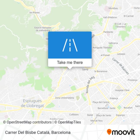 Carrer Del Bisbe Català map
