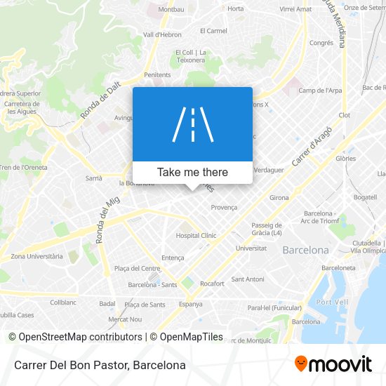 Carrer Del Bon Pastor map