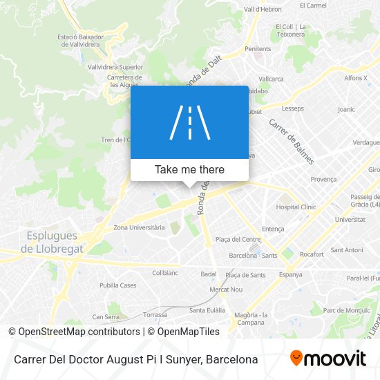 Carrer Del Doctor August Pi I Sunyer map
