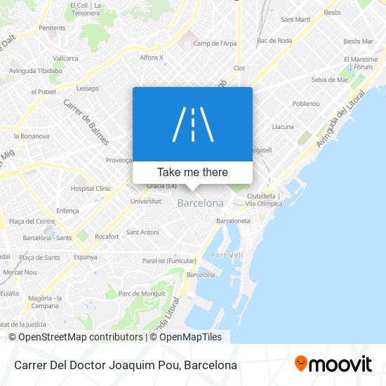 mapa Carrer Del Doctor Joaquim Pou