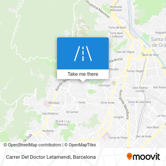 Carrer Del Doctor Letamendi map