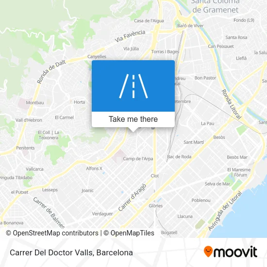 Carrer Del Doctor Valls map