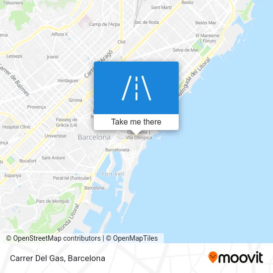 Carrer Del Gas map